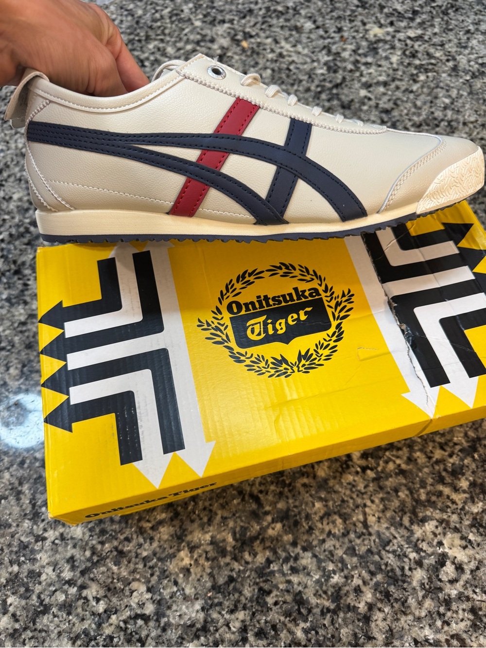 Onitsuka Tiger Mexico 66 Navy & Red Stripes - Picture 6 of 8